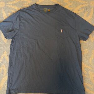 Polo by Ralph Lauren Men's Blue T-Shirt